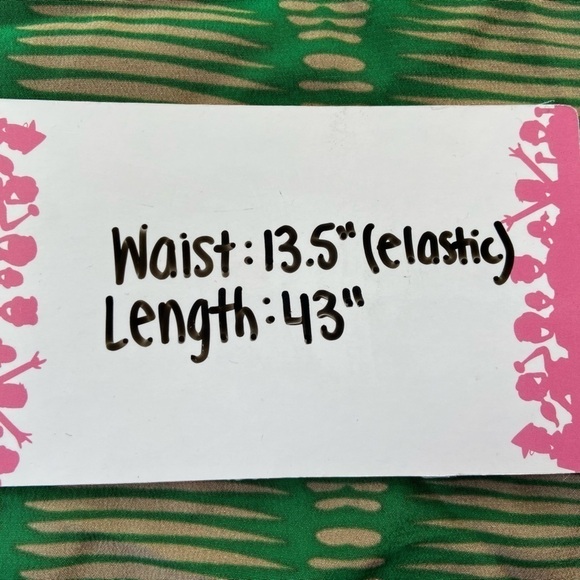 Cynthia Vincent Silk Green Tan Tribal Pattern Tie Waist Flowy Sleeveless Dress - Picture 11 of 12